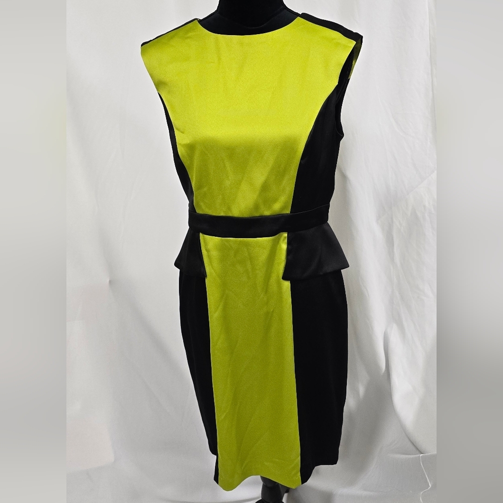 London Times women‎ 10 peplum sheath dress Career Academia preppy cocktail derby - Picture 2 of 8